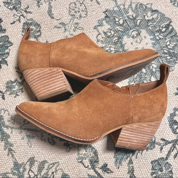 Wittner Tan Leather Suede Heeled Booties - Picture 11 of 11